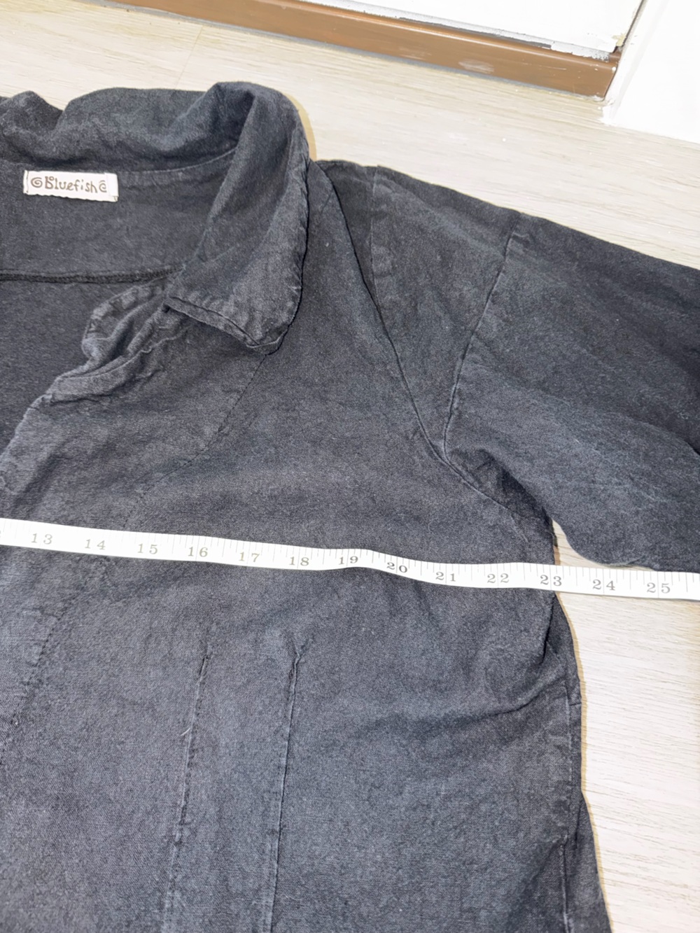 Blue Fish Black Button-Front Utility Jacket blouse - Picture 7 of 11